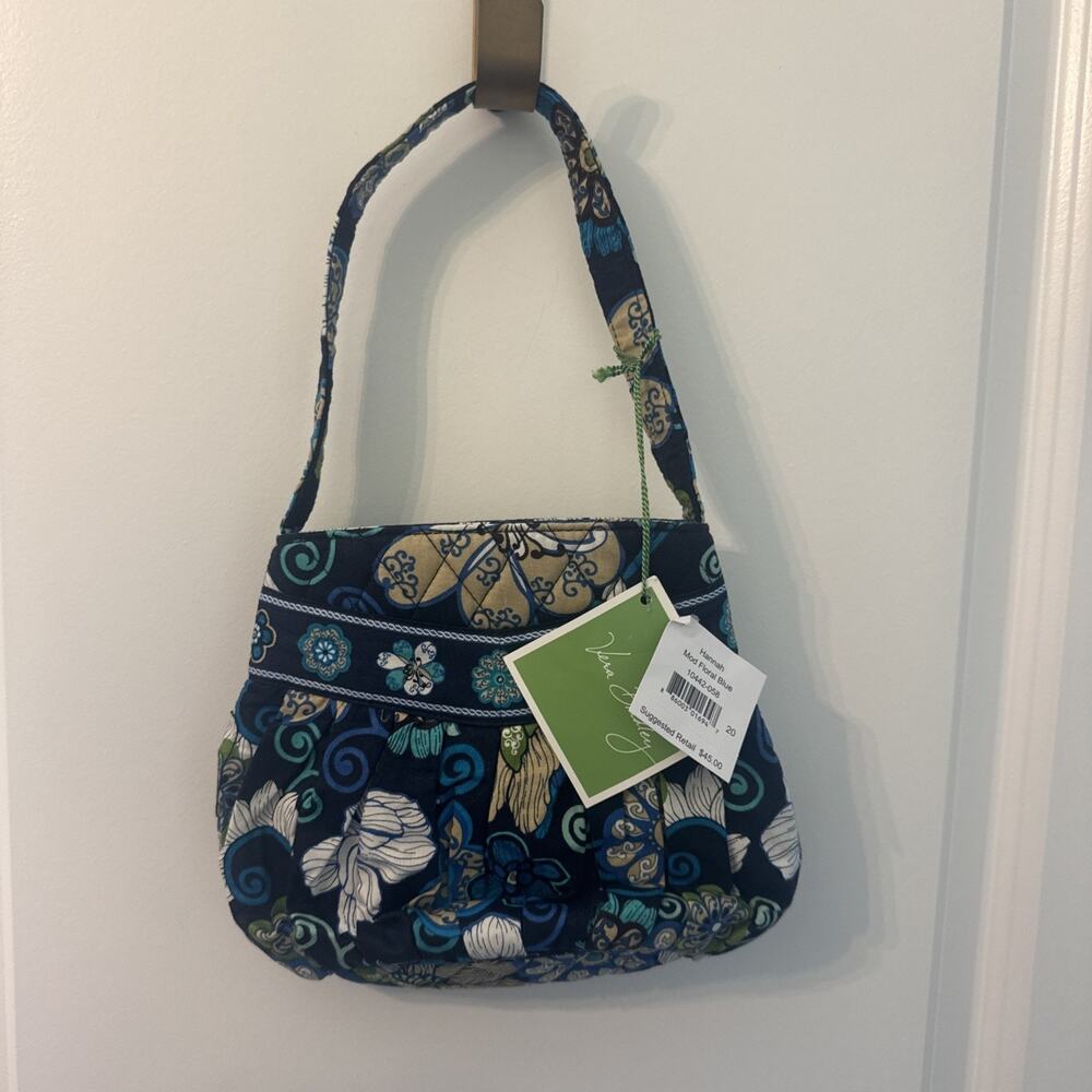 Vera Bradley Hannah Mod Floral Blue NWT